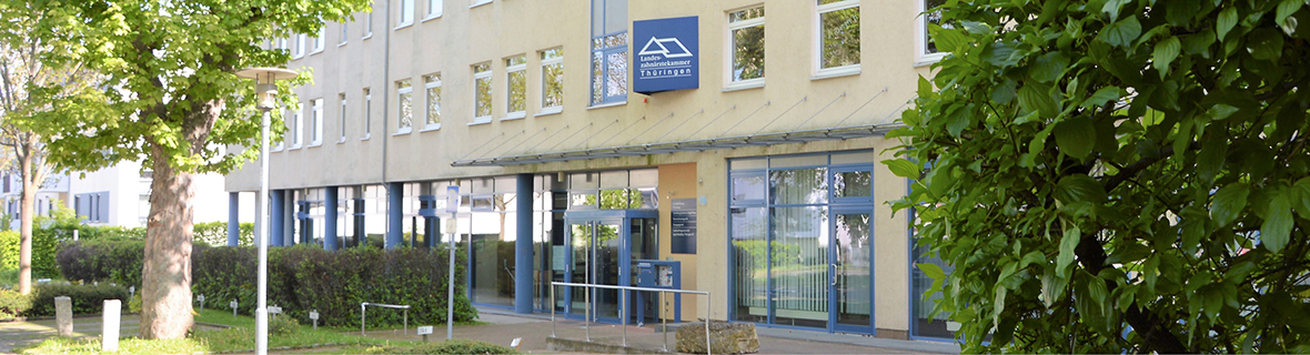 Foto des Verwaltungsgebäudes der Landeszahnärztekammer Thüringen in Erfurt