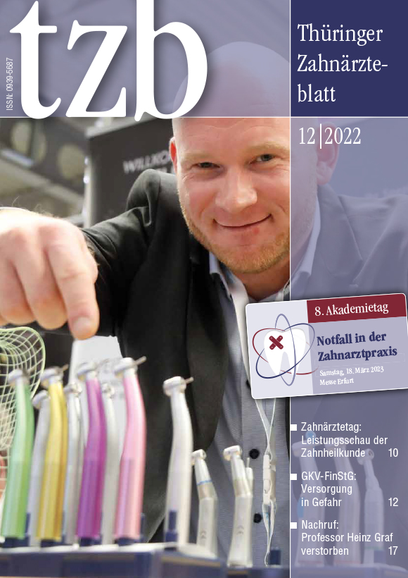 Thüringer Zahnärzteblatt (tzb) Ausgabe Dezember 2022